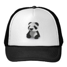 3d Baby Panda Sits Mesh Hats