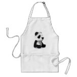 3d Baby Panda Sitting (Any Color U Like!) Aprons