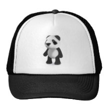 3d Baby Panda Stands Still Trucker Hat