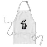 3d Baby Panda Wave aprons