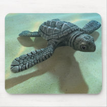 3d-baby-turtle mouse pads