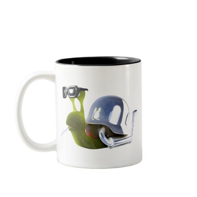 3d Biker Snail Hells Angel Coffee Mugs by YouveGotSnail