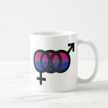 3D Bisexual Symbol Coffee Mug