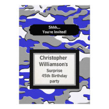 3D Blue Camo Announcements