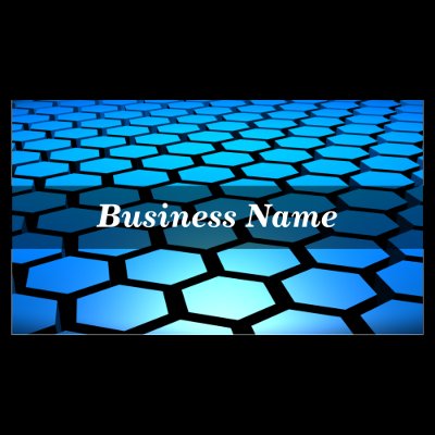 3D Blue Hexagons Background by GeoPappas