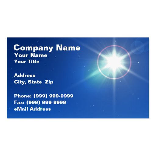 Create Your Own Astronomer Business Cards