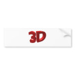 3D bumper stickers