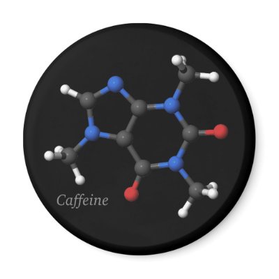 3D Caffeine Molecular Model Magnet by yarddawg