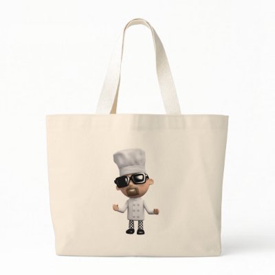 3d Chef Cool Sunglasses Canvas Bags by HitRender