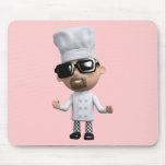 3d Chef Cool Sunglasses Mouse Pads