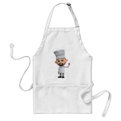 3d Chef Waves Apron by HitRender