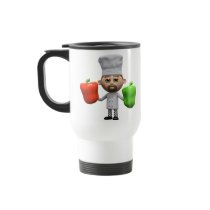 3d Chef with Peppers (Any Colour U Like!) Coffee Mugs