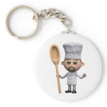 3d-chef-woodenspoon keychain