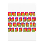 3D Cool Cubes Optical Illusion Post Card