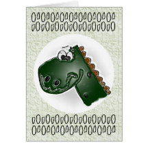 3D Dinosaur 3rd Birthday Card