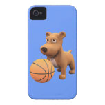 3d Dog Basketball Player (editable) iPhone 4 Covers