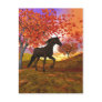 3d Fall Horse Postcard