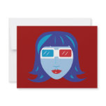 3D Girl invitations
