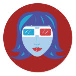3D Girl stickers