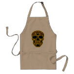 3D Gold Skull Apron