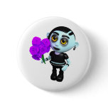 3d-goth-flowers pinback buttons