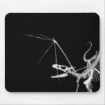 3D Halftone Flying Dragon Skeleton 2