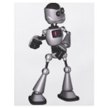 ♪♫♪ 3D Halftone Sci-Fi Robot Guy Dancing Flyers