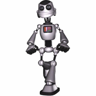 3D Halftone Sci-Fi Robot Guy by BionicBoys