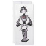 3D Halftone Sci-Fi Robot Guy Custom Rack Cards