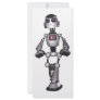 3D Halftone Sci-Fi Robot Guy Custom Rack Cards