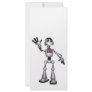 3D Halftone Sci-Fi Robot Guy Waving Rack Cards