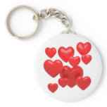 3d-hearts key chain