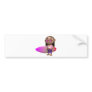 3d-hippy-surfboard bumper sticker