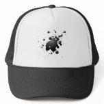 3d ink splat mesh hat
