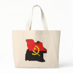 3D Map Of Angola Tote Bags