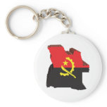 3D Map Of Angola Key Chain