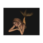 3D Mermaid Pondering Halftone Original Colour