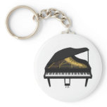 3D Model: Black Grand Piano: Keychains