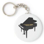 3D Model: Black Grand Piano: Keychain