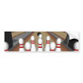 3D Model: Bowling Pins on Lane: Bumper Sticker