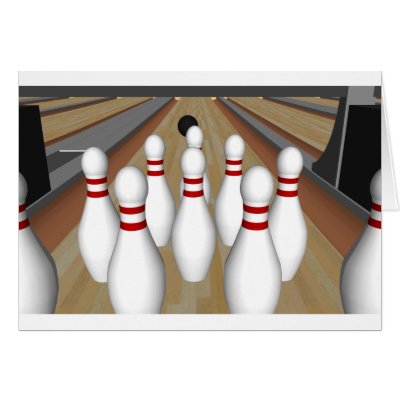 3D Model: Bowling Pins on Lane: by spiritswitchboard