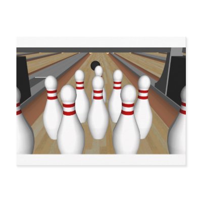 3D Model: Bowling Pins on Lane: by spiritswitchboard