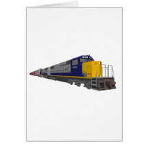 3D Model: Freight Train: Railroad: Cards