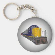 3D Model: Freight Train: Railroad: Keychain