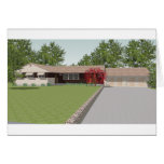 3D Model: Ranch Style House: cards
