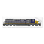 3D Model: Train Engine: Railroad: bumper stickers