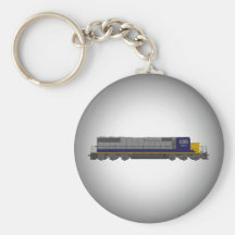 3D Model: Train Engine: Railroad: Keychain