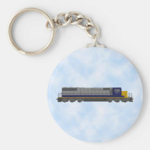 3D Model: Train Engine: Railroad: Keychain