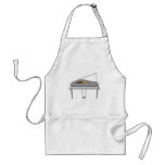 3D Model: White Grand Piano: Apron