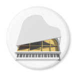 3D Model: White Grand Piano: magnets